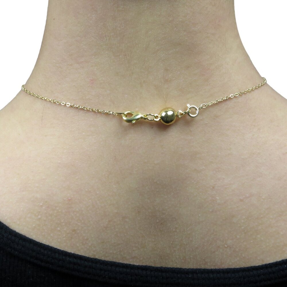 Magnetic Clasps Necklace -NEW- Set of 6 Goldtone - Ball - Bracelet Clasp - Picture 2 of 6